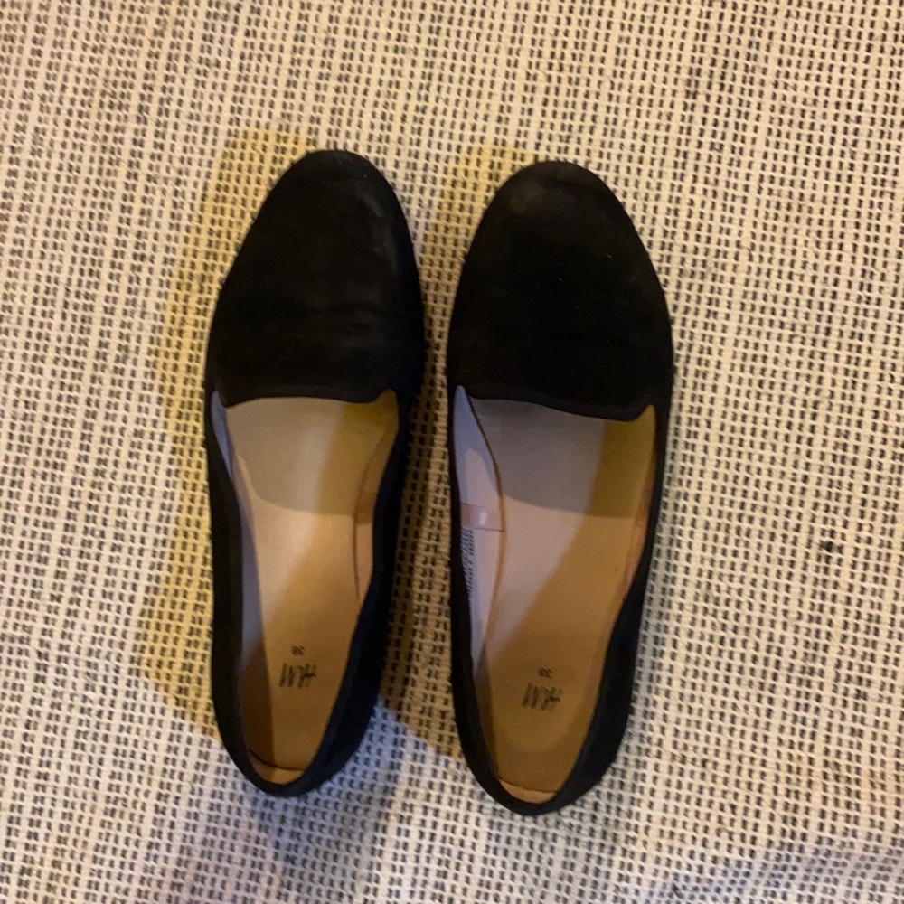H&M Black Suede Mules